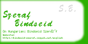 szeraf bindseid business card